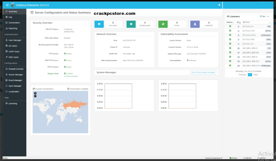 cerberus ftp server enterpris Crack 2025 New